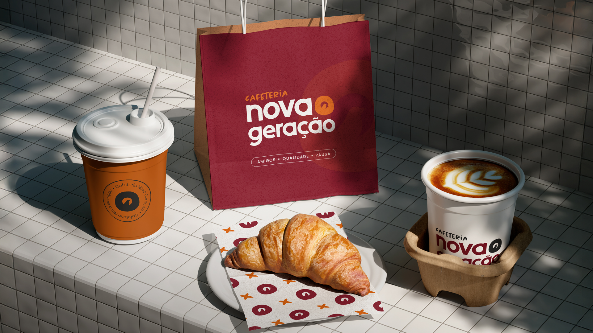 Identidade visual Cafeteria Nova Geração